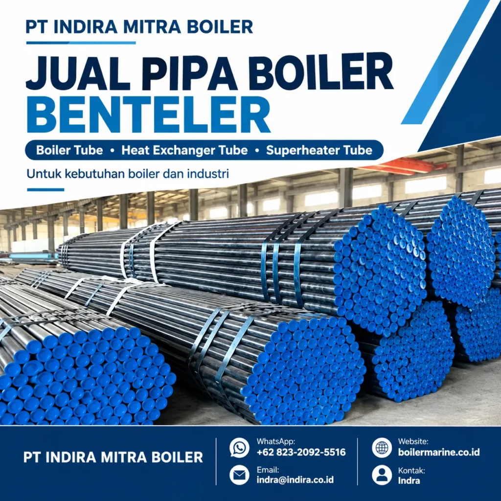 Jual pipa boiler Benteler untuk kebutuhan boiler industri di Indonesia